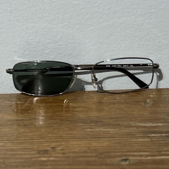 Versace Eyeglasses Frame Only Italy MOD. 1039 1001 56-17-140 Silver Full Rim - Picture 6 of 6